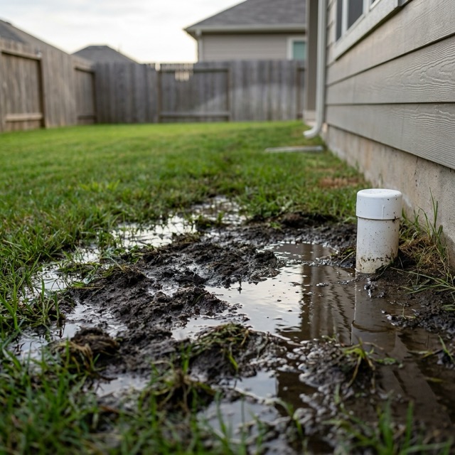 drain field failure signs Florida - saturated soil and standing water indicators