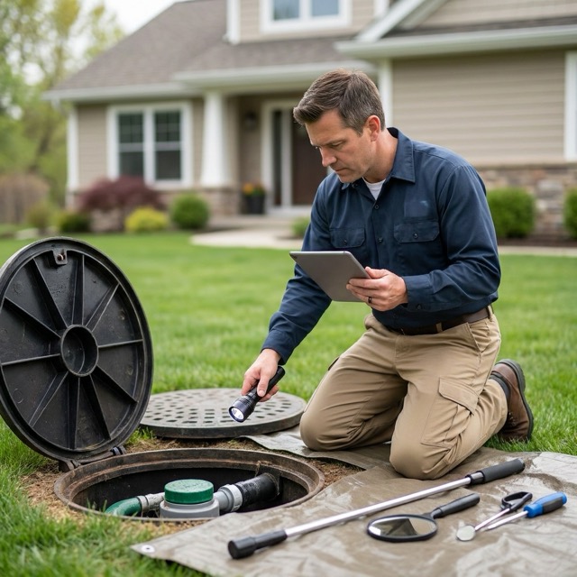 septic inspection checklist Ohio - components inspectors evaluate