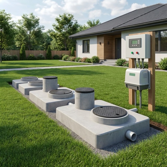 aerobic septic system components Delaware - treatment stages explained