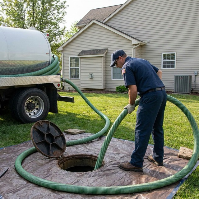 septic tank pumping process Ohio - what happens during a pump out