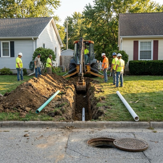 converting septic to sewer cost Delaware - connection process and fees